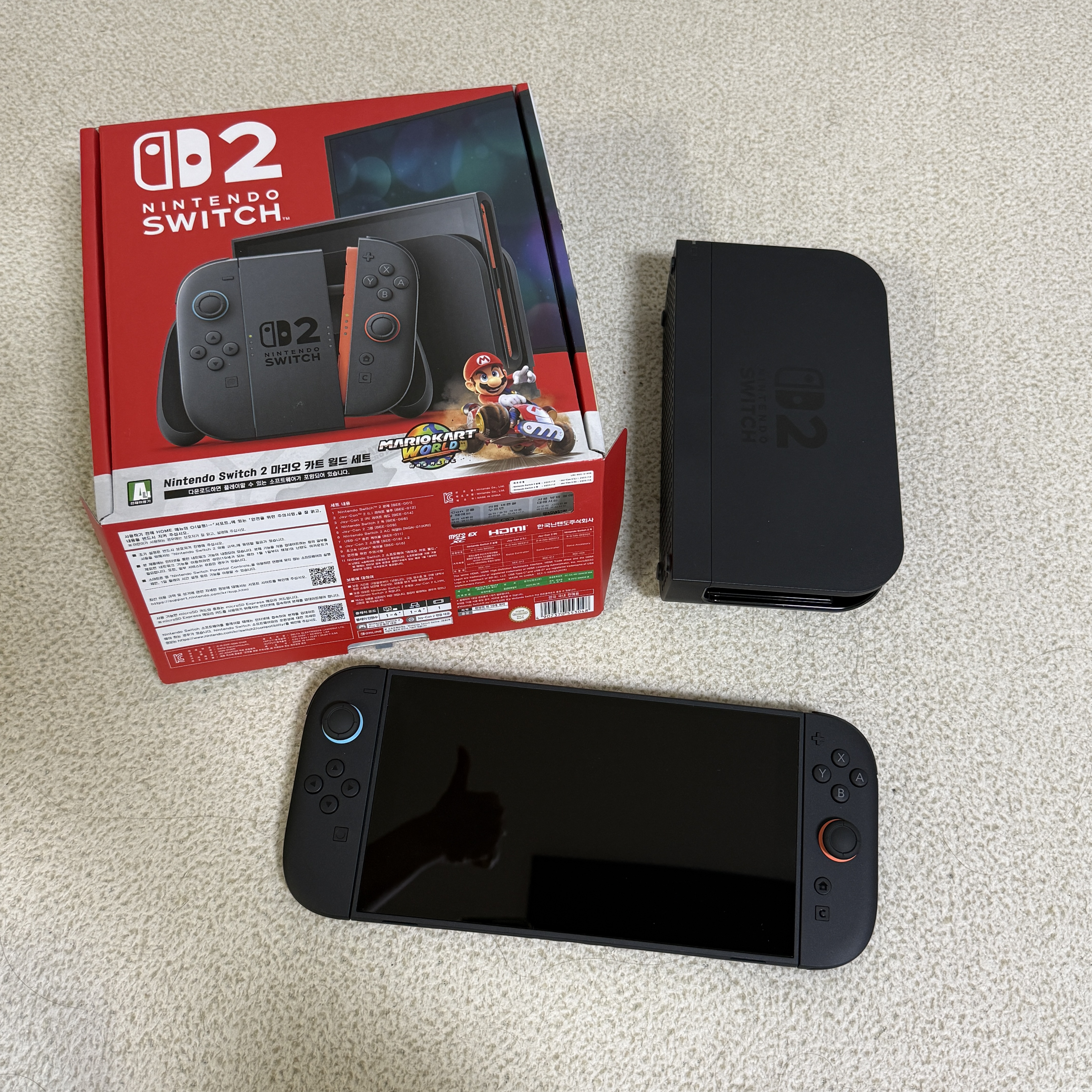 Nintendo Switch 2 Mario Kart World Set (With Software/Korean Ver.) 착용 스타일