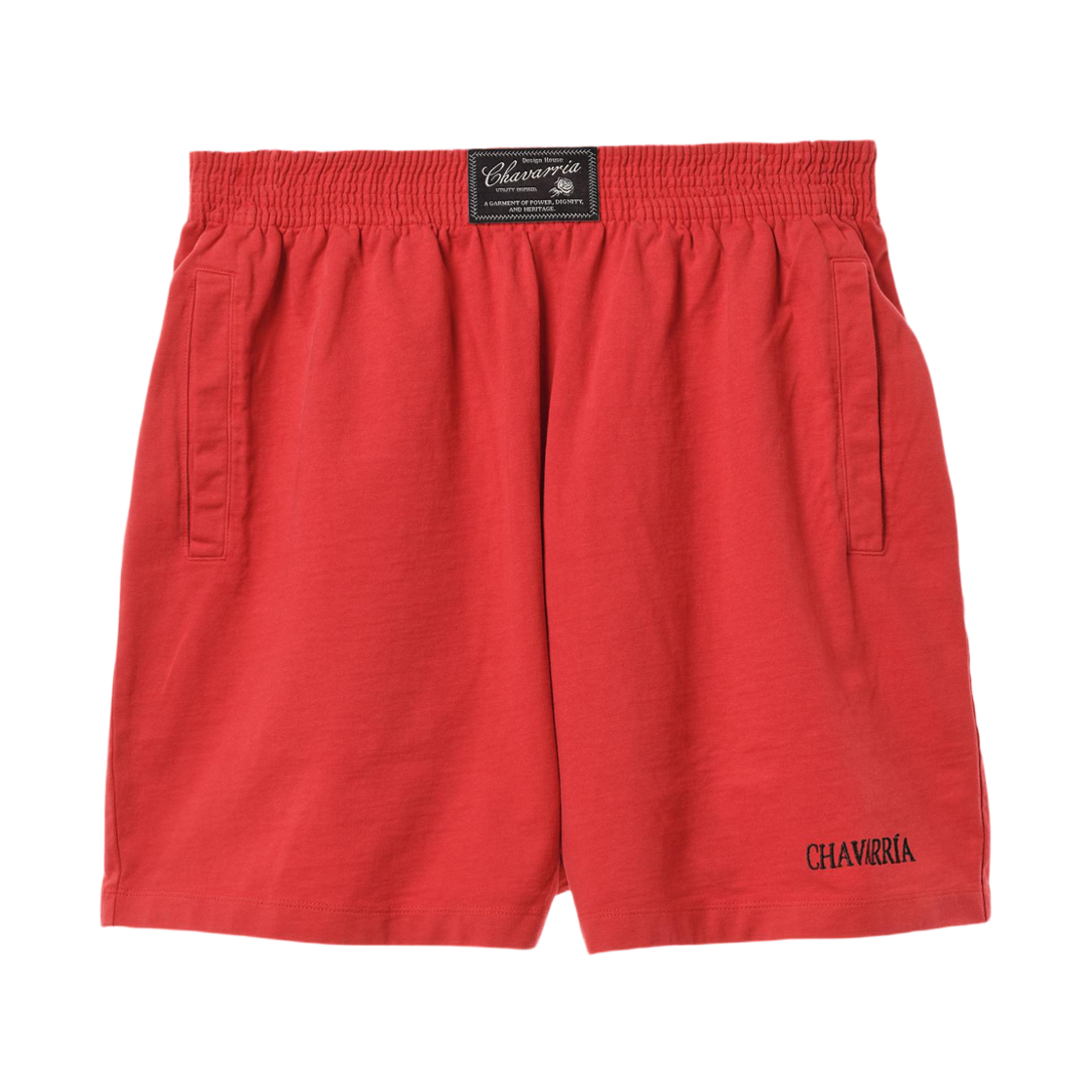 자라 x 윌리 차바리아 자수 조거 버뮤다 쇼츠 레드(Zara x Willy Chavarria Embroidered Jogger Bermuda Shorts Red)