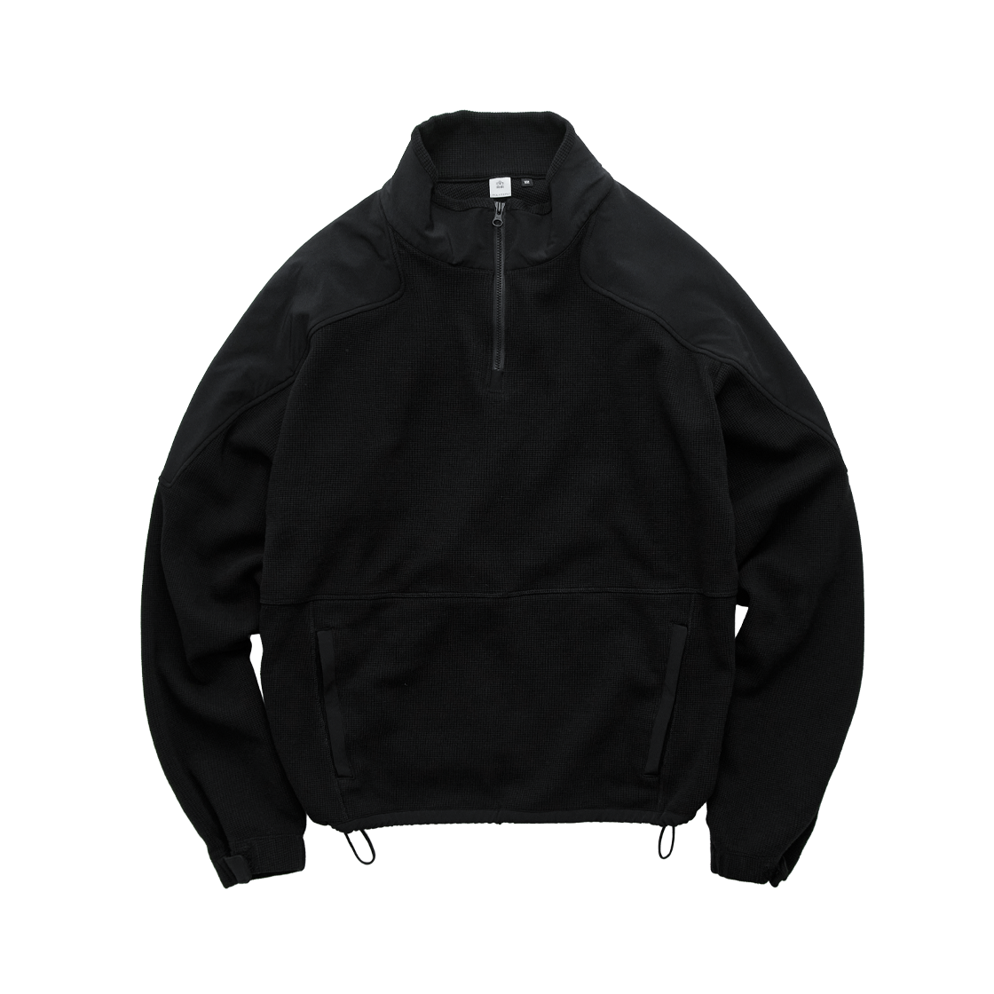 폴리테루 코만도 하프 집 스웨트 블랙(Polyteru Commando Half Zip Sweat Black)