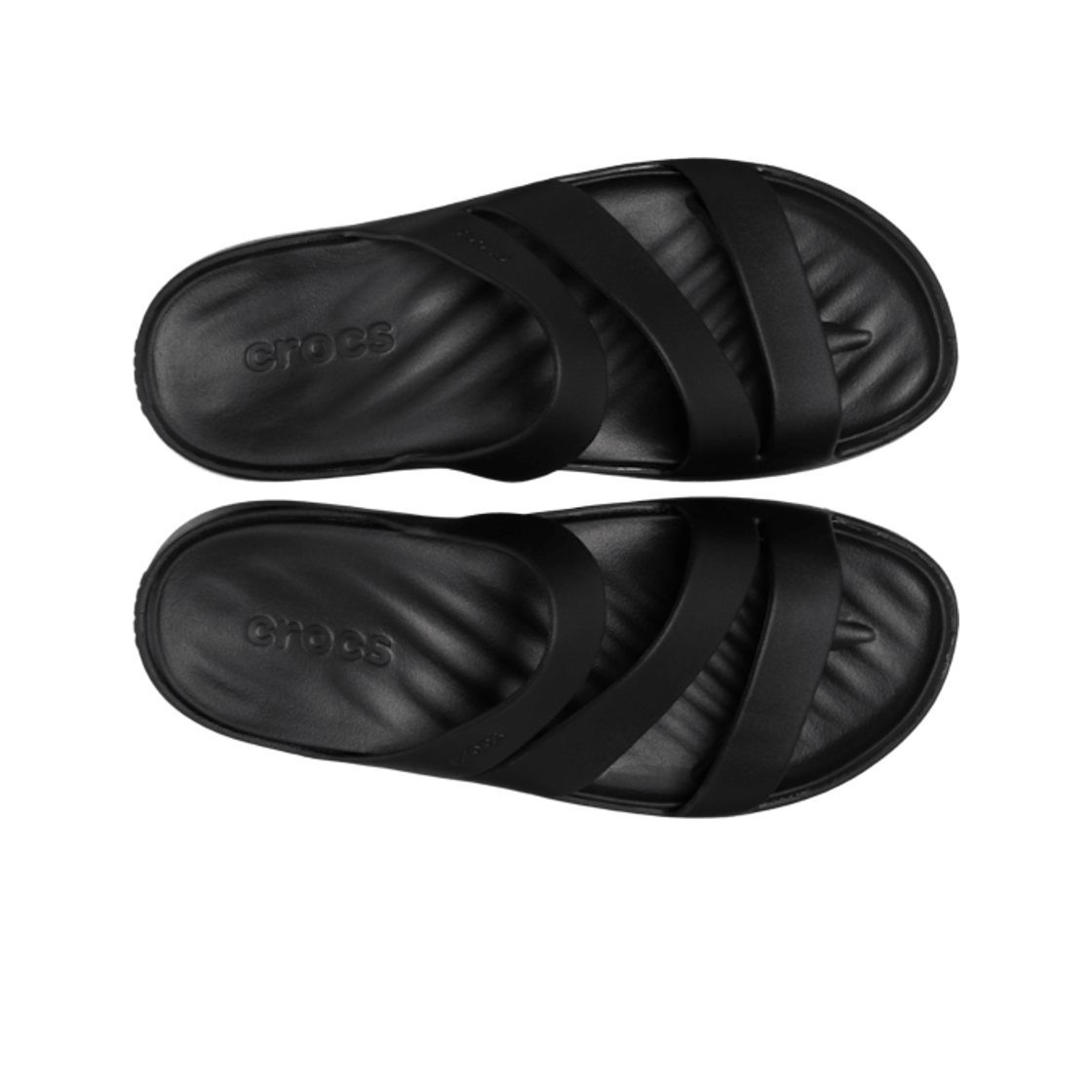 (W) 크록스 겟어웨이 스트래피 블랙((W) Crocs Getaway Strappy Black) - 2