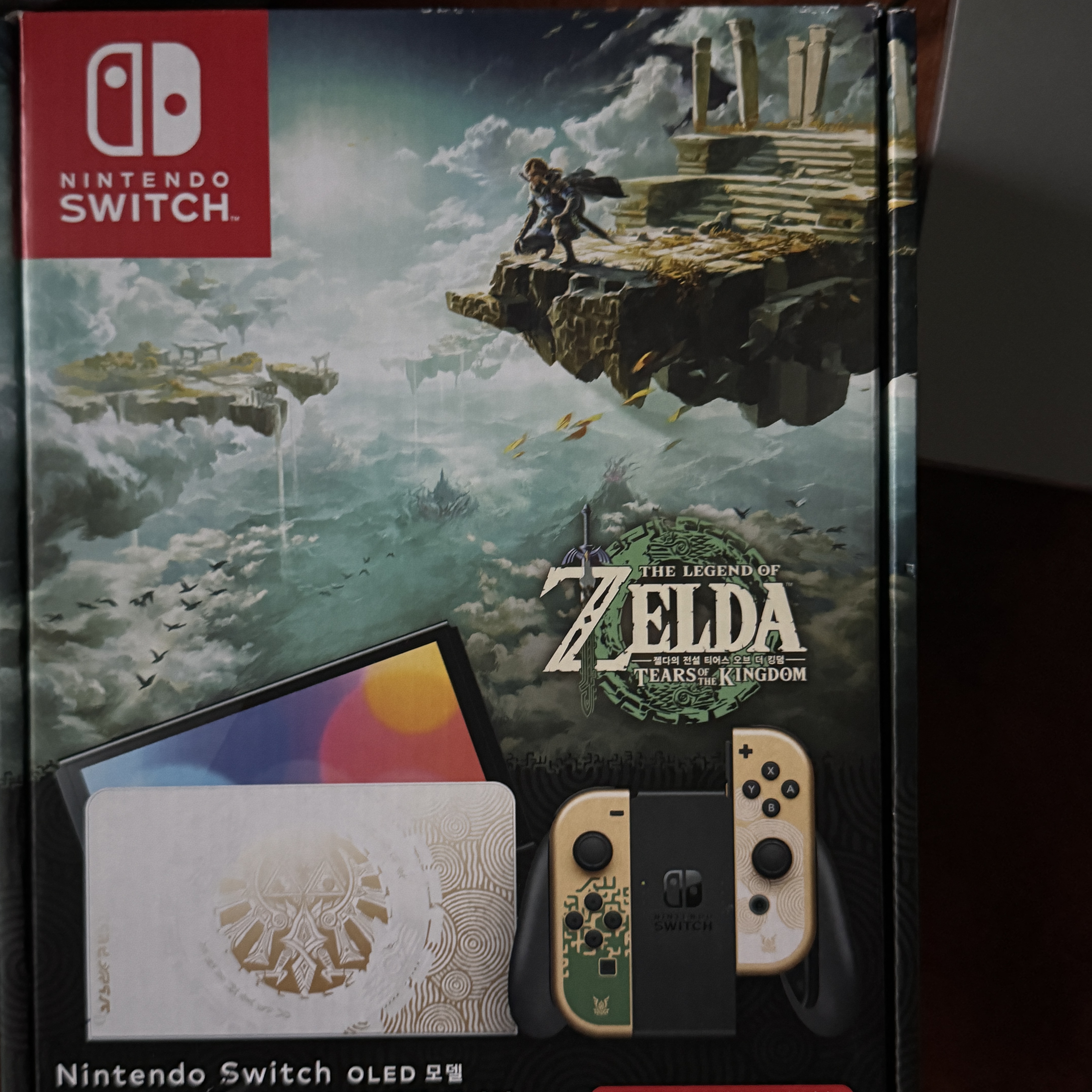 Nintendo Switch OLED Legend of Zelda Tears of The Kingdom Edition (Korean Ver.) 착용 스타일