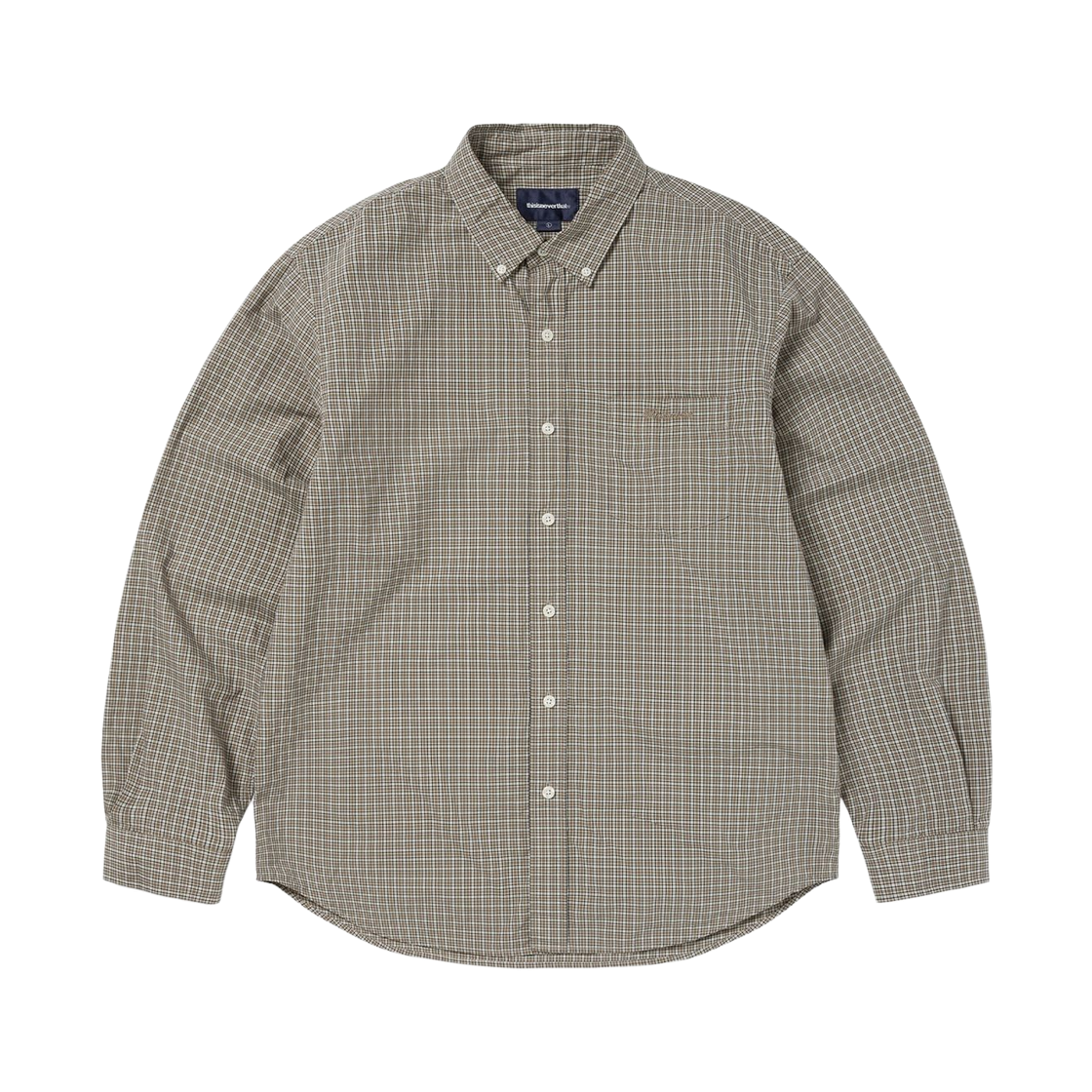 TN261WSHTL05BEI thisisneverthat Lightweight Plaid Shirt Beige