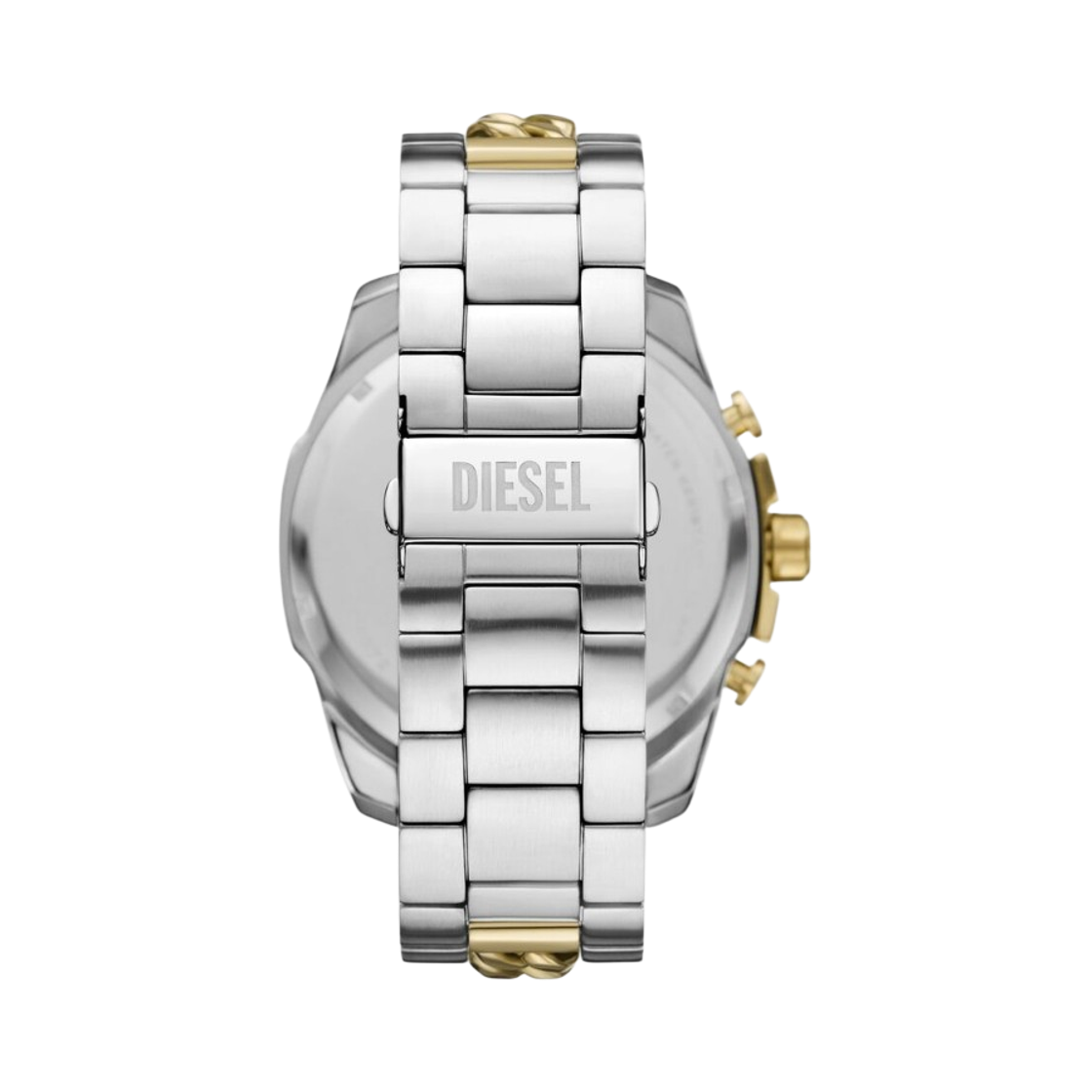 디젤 Dz4672 메가 치프 투톤 쿼츠 51mm 스테인리스 스틸 실버 골드(Diesel Dz4672 Mega Chief Two-Tone Quartz 51mm Stainless Steel Silver Gold) - 2