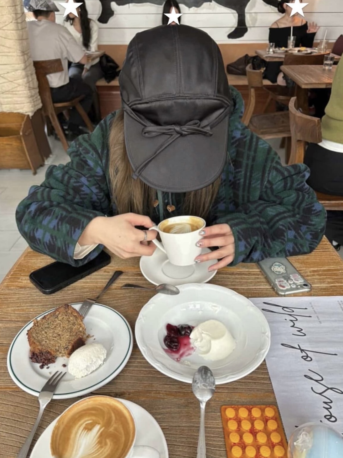 YOUCHE QS Duck Cap Black 착용 스타일