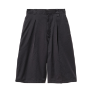 Zara x Willy Chavarria Wide Leg Pleated Bermuda Shorts Black