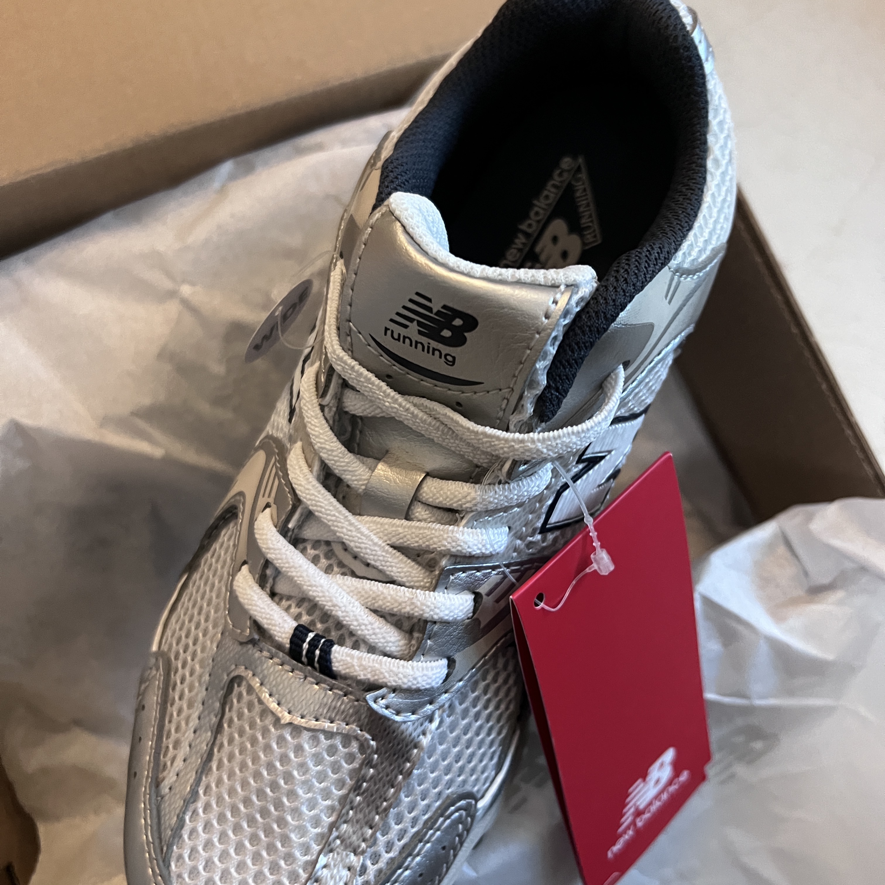 (PS) New Balance 530 Silver - W Wide 착용 스타일