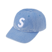 Supreme Pigment Coated S Logo 6-Panel Light Blue - 26SS