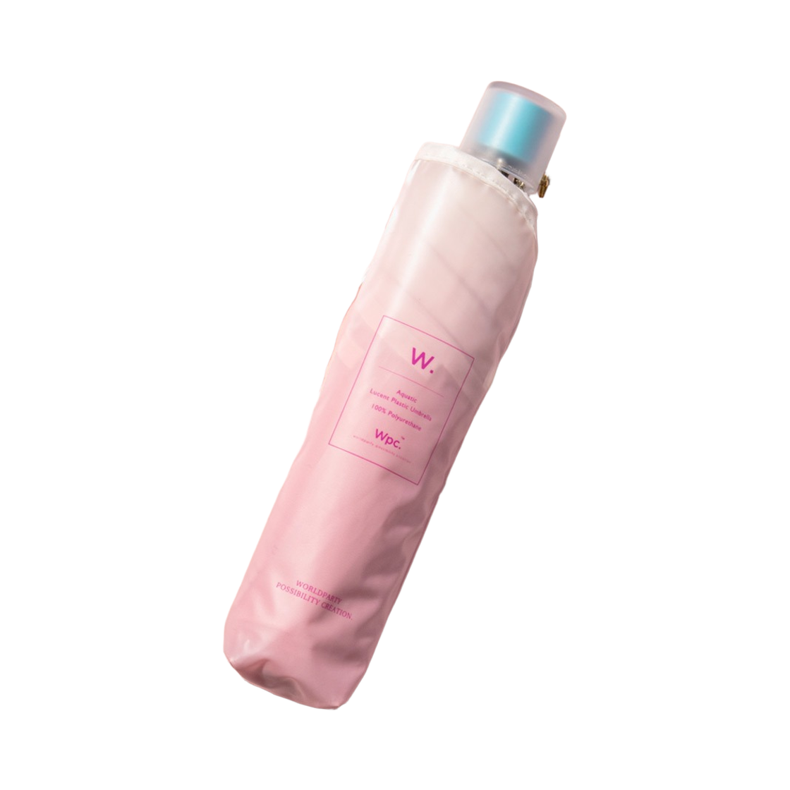 WPC 코스메틱 투명 비닐 3단 엄브렐라 핑크(WPC Cosmetic Clear Vinyl 3-Fold Umbrella Pink)