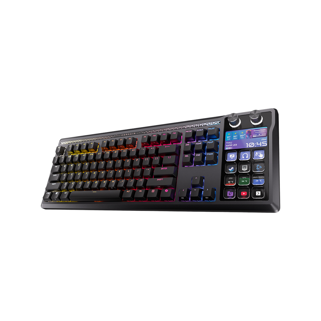 커세어 갤리온 100 SD 핫스왑 스트림덱 LCD 게이밍 기계식 키보드(Corsair GALLEON 100 SD Stream Deck) - 2