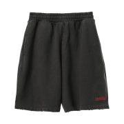 Zara x Willy Chavarria Embroidered Jogger Bermuda Shorts Black