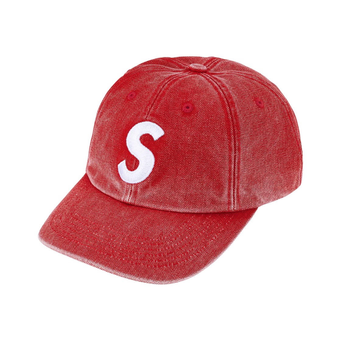 슈프림 피그먼트 코티드 S 로고 6-패널 레드 - 26SS(Supreme Pigment Coated S Logo 6-Panel Red - 26SS)
