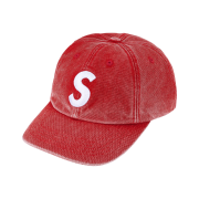 Supreme Pigment Coated S Logo 6-Panel Red - 26SS