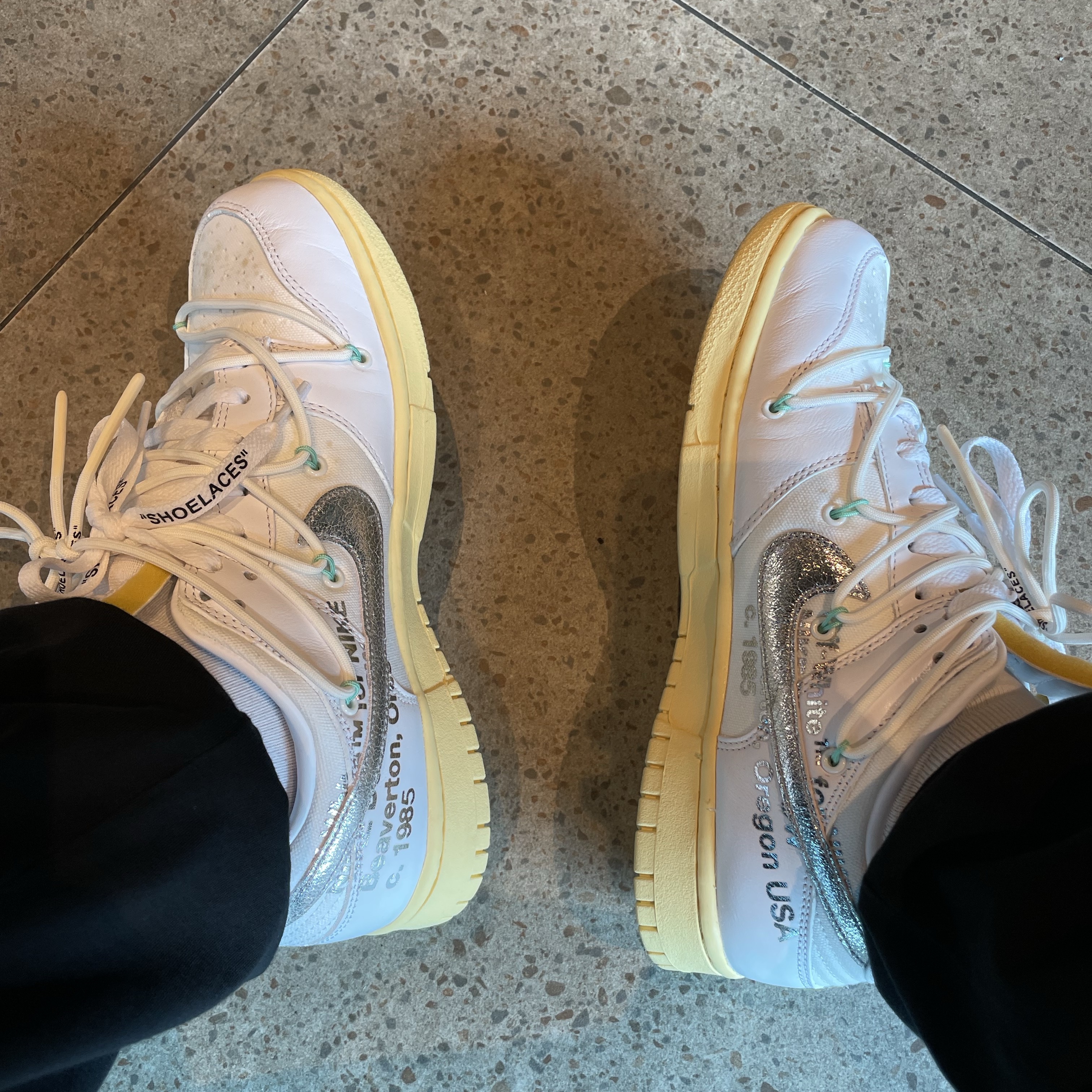 Nike x Off-White Dunk Low The 50 - Lot 1 착용 스타일