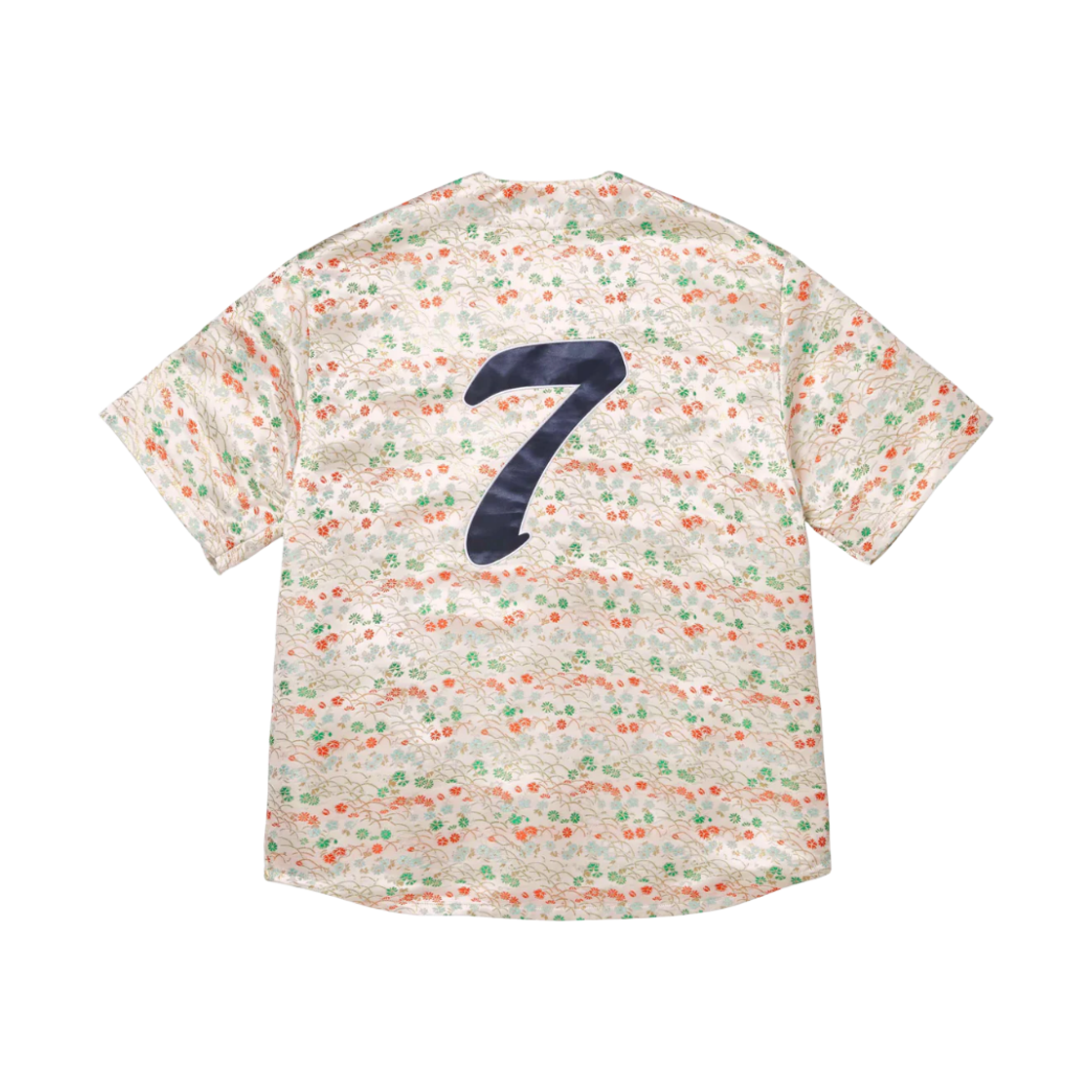 슈프림 플로럴 자카드 베이스볼 저지 화이트 - 26SS(Supreme Floral Jacquard Baseball Jersey White - 26SS) - 2
