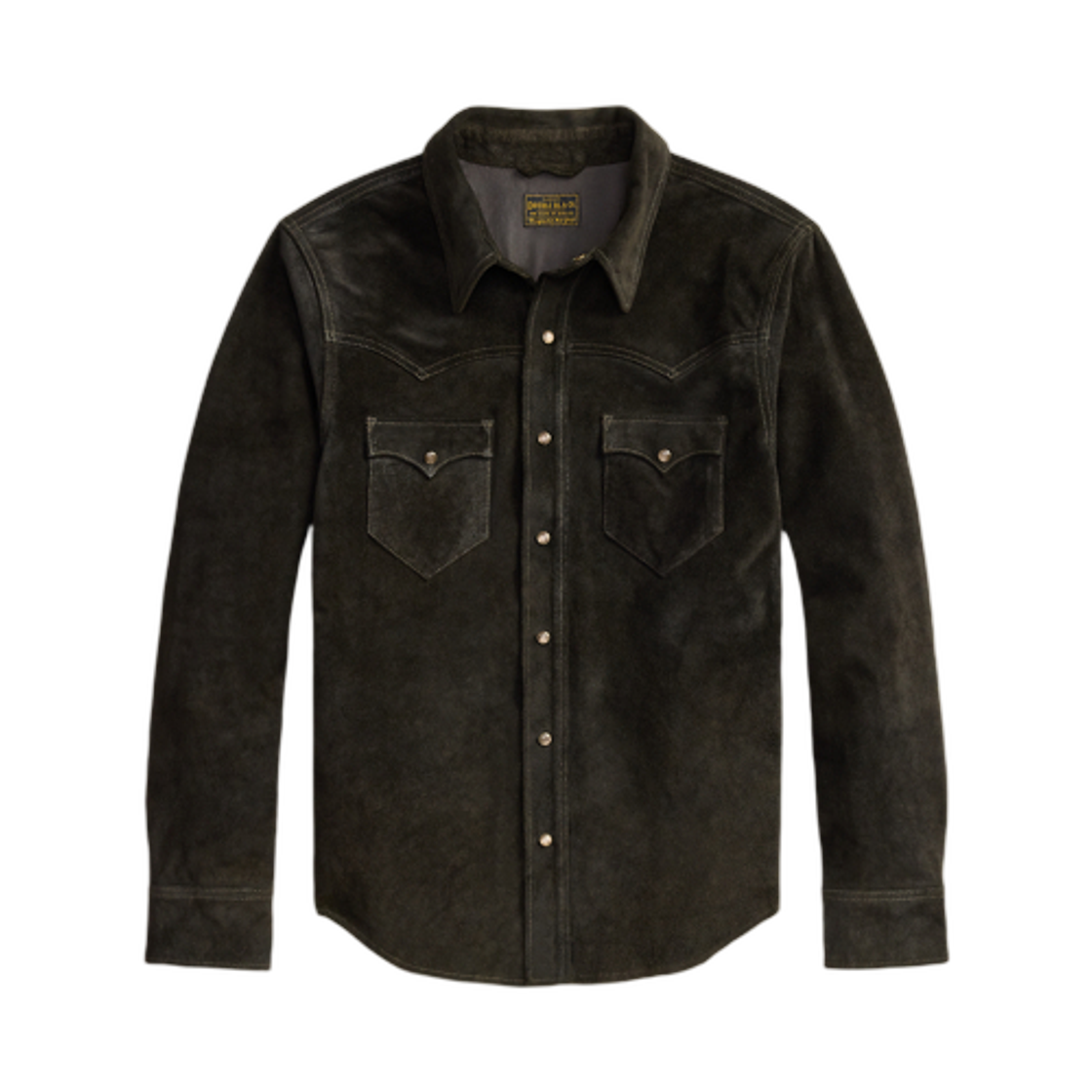 더블알엘 스웨이드 웨스턴 셔츠 자켓 빈티지 블랙(Double RL Suede Western Shirt Jacket Vintage Black)