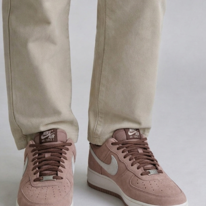 Nike Air Force 1 '07 LV8 Mink Brown Sail 착용 스타일