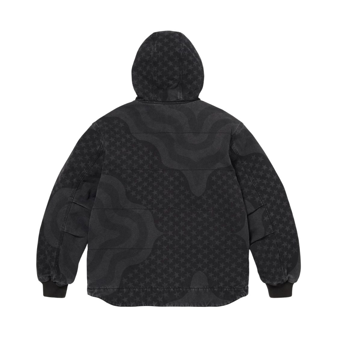 슈프림 플래그 퀼티드 후드 워크 자켓 블랙 - 26SS(Supreme Flag Quilted Hooded Work Jacket Black - 26SS) - 2