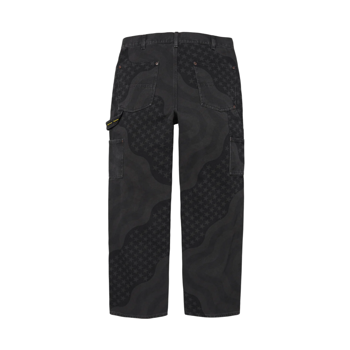 슈프림 플래그 더블 니 페인터 팬츠 블랙 - 26SS(Supreme Flag Double Knee Painter Pant Black - 26SS) - 2