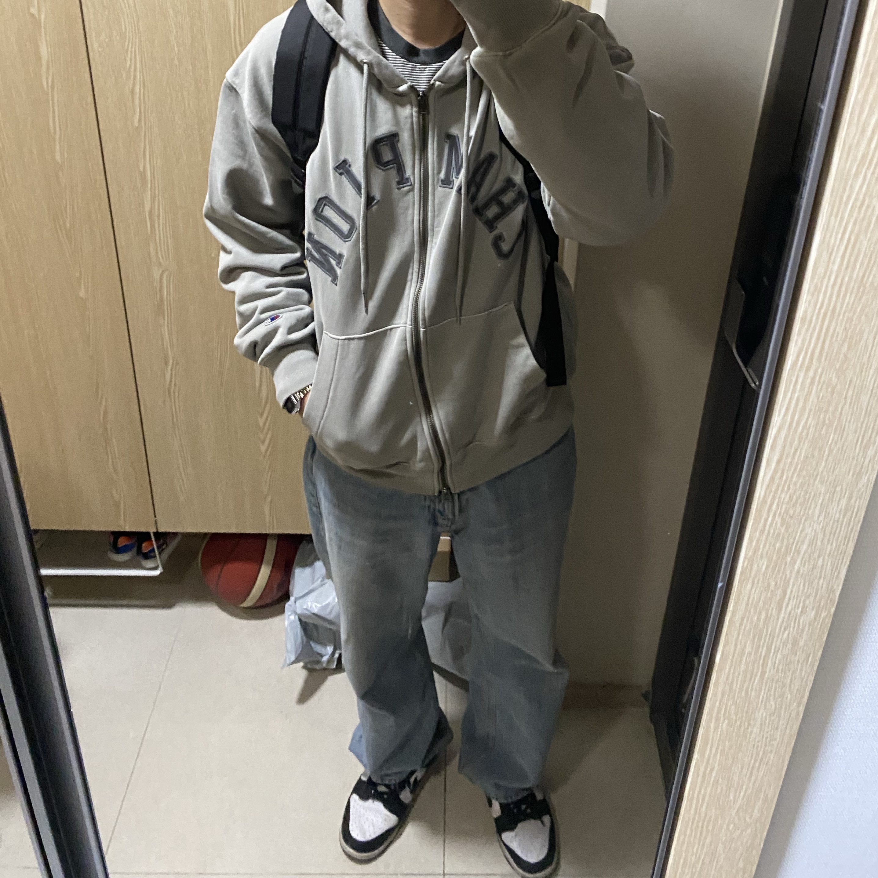 Nike Dunk Low Retro Black 착용 스타일