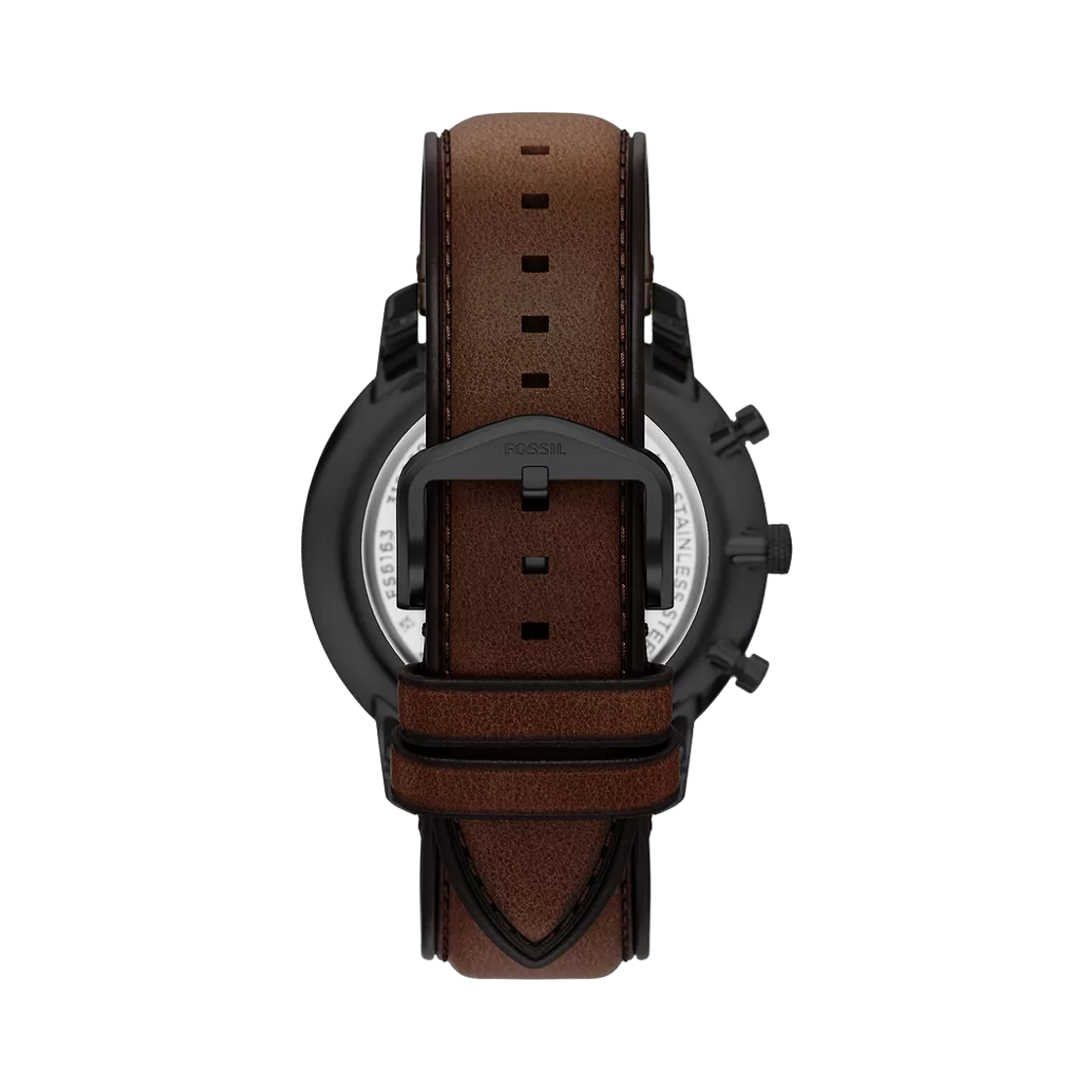 파슬 뉴트라 쿼츠 크로노그래프 44mm 레더 블랙 브라운(Fossil Neutra Quartz Chronograph 44mm Leather Black Brown) - 2