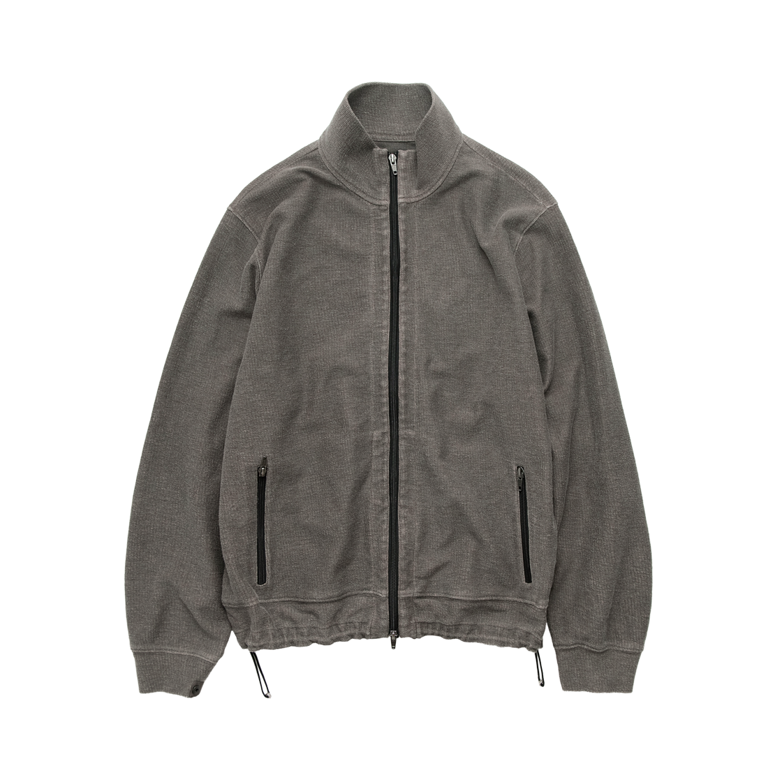 폴리테루 루즈드 집 업 자켓 카키 베이지(Polyteru Loosed Zip Up Jacket Khaki Beige)