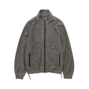 Polyteru Loosed Zip Up Jacket Khaki Beige