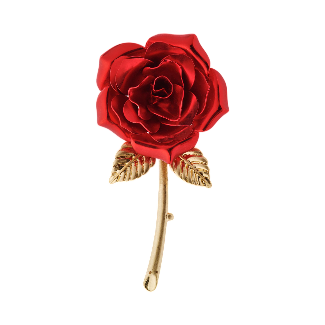 자라 x 윌리 차바리아 메탈 로즈 브로치 레드