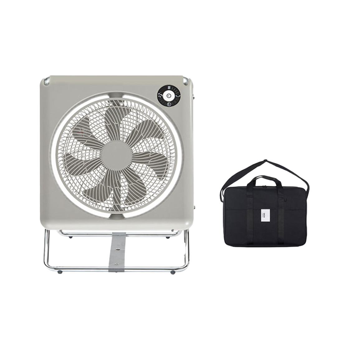 시코 폴딩팬 접이식 선풍기 FLZ-254D+파우치(화이트 /카키베이지)(CICO FOLDING FAN Z+POUCH) - 2