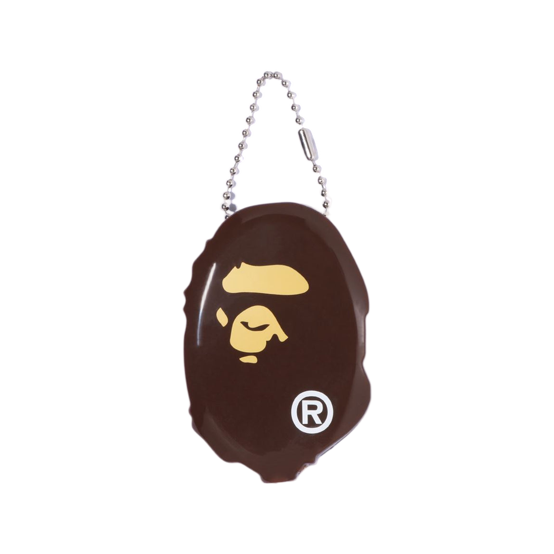 베이프 에이프 헤드 코인 케이스 브라운(BAPE Ape Head Coin Case Brown)
