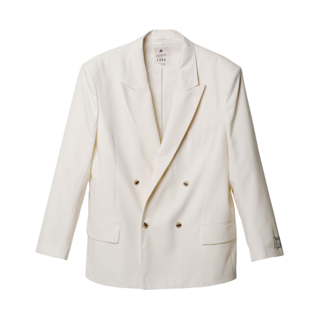 4471/985/741 Zara x Willy Chavarria Double Breasted Suit Blazer Ivory