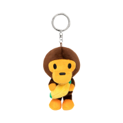 BAPE Baby Milo Banana Plush Doll Keychain 12cm Brown