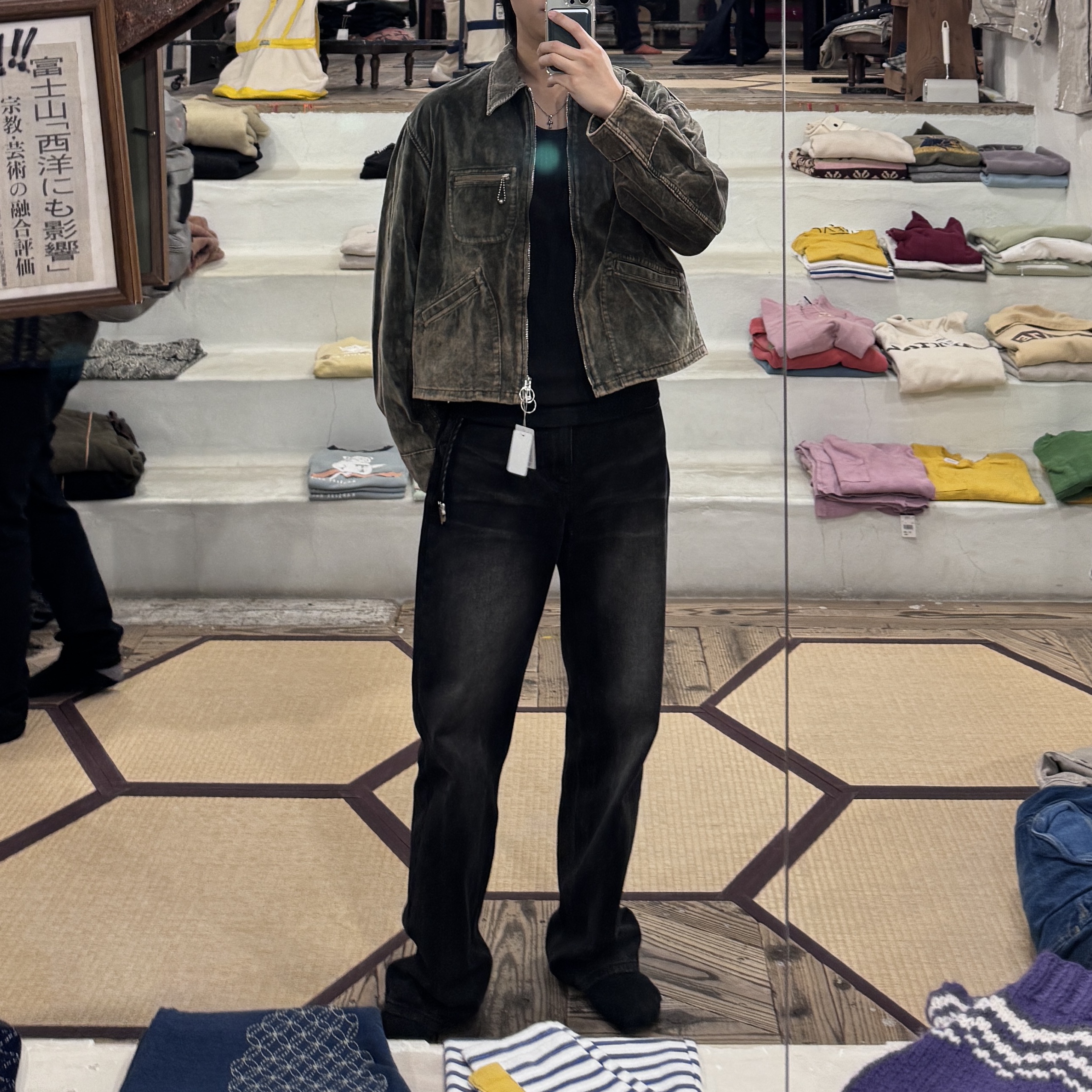 Kapital Velveteen Hunter Drizzler Jacket Dirty Dyed Brown 착용 스타일