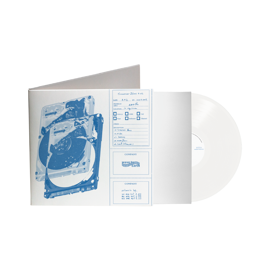 웨이브 투 어스 2집 EP 써머 플로우 0.02 LP 화이트(Wave to Earth 2nd EP Summer Flows 0.02 LP White)