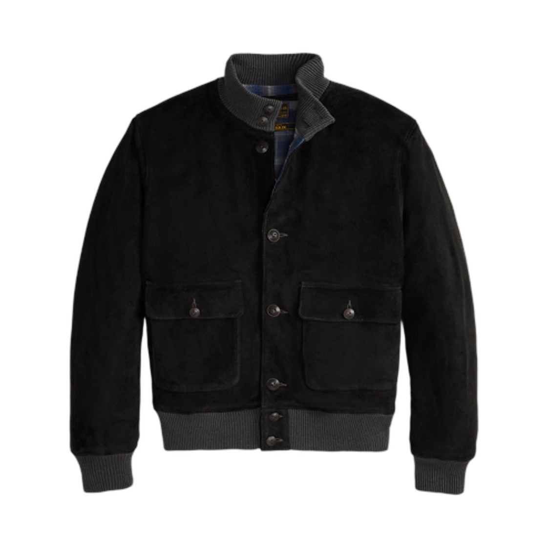 더블알엘 스웨이드 보머 자켓 빈티지 블랙(Double RL Suede Bomber Jacket Vintage Black)