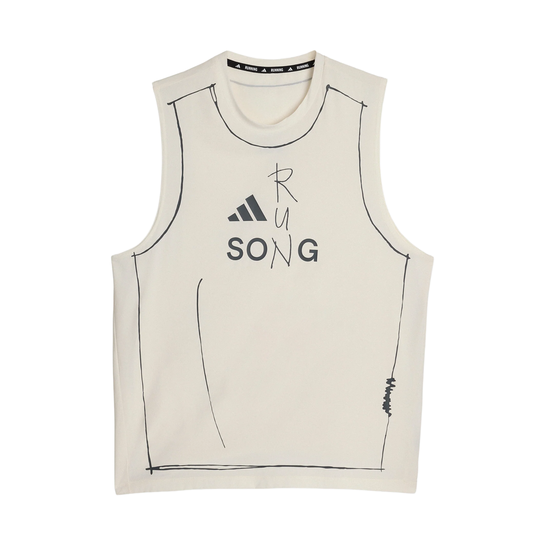 아디다스 x 송 포 더 뮤트 아디365 러닝 탱크 초크 화이트 - KR 사이즈(Adidas x Song for the Mute Adi365 Running Tank Chalk White - KR Sizing)