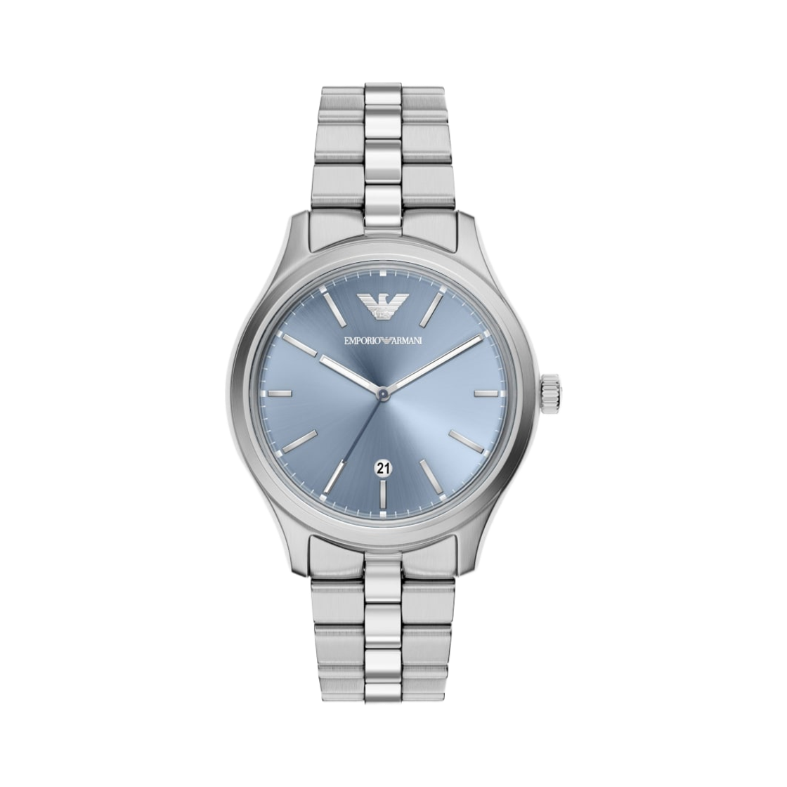 AR11748 Emporio Armani Quartz Three-Hand Date 41mm Stainless Steel Blue Silver