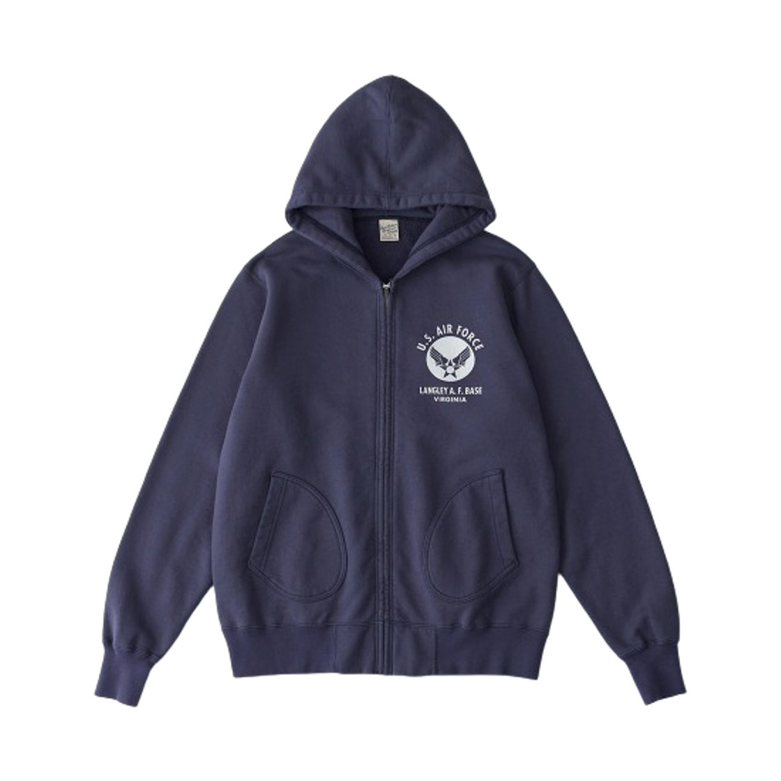 버즈 릭슨 US 에어 포스 풀 집 스웨트 파카 네이비(Buzz Rickson's US Air Force Full Zip Sweat Parka Navy) - 1