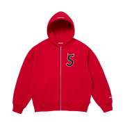 Supreme Devil S Logo Zip Up Hooded Sweatshirt Red - 26SS