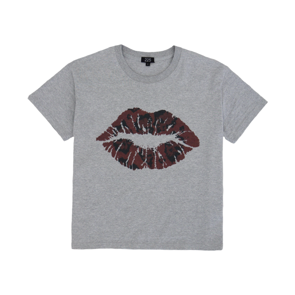 이이오 키스 크롭 티셔츠(225 Kiss Crop T-Shirt Grey) - 1