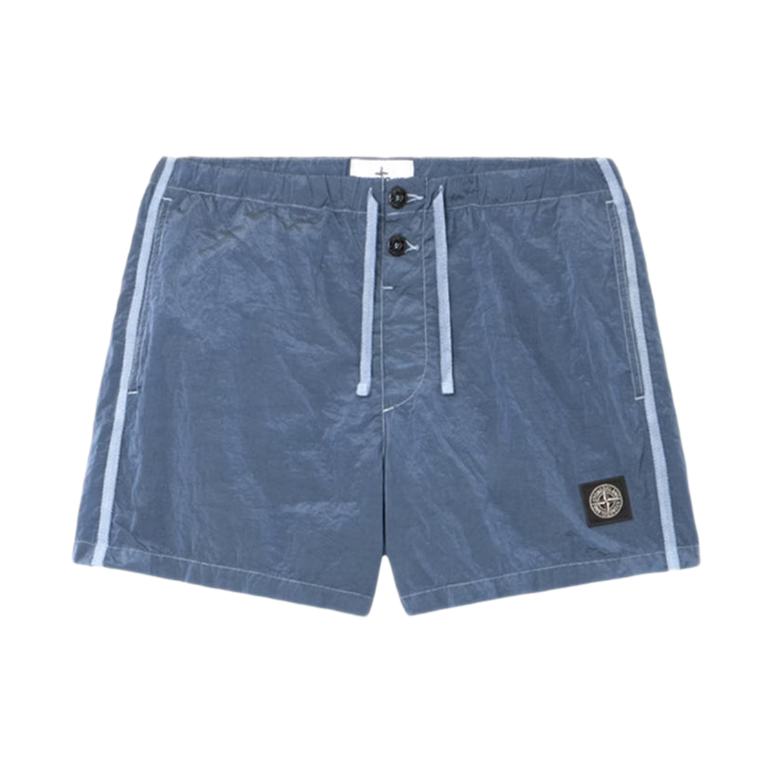 L1S15B1000-03S0043-V0024 Stone Island B100003 Nylon Metal in Econyl Regular Fit Mid Length Swim Shorts with Pockets Avio Blue - 26SS