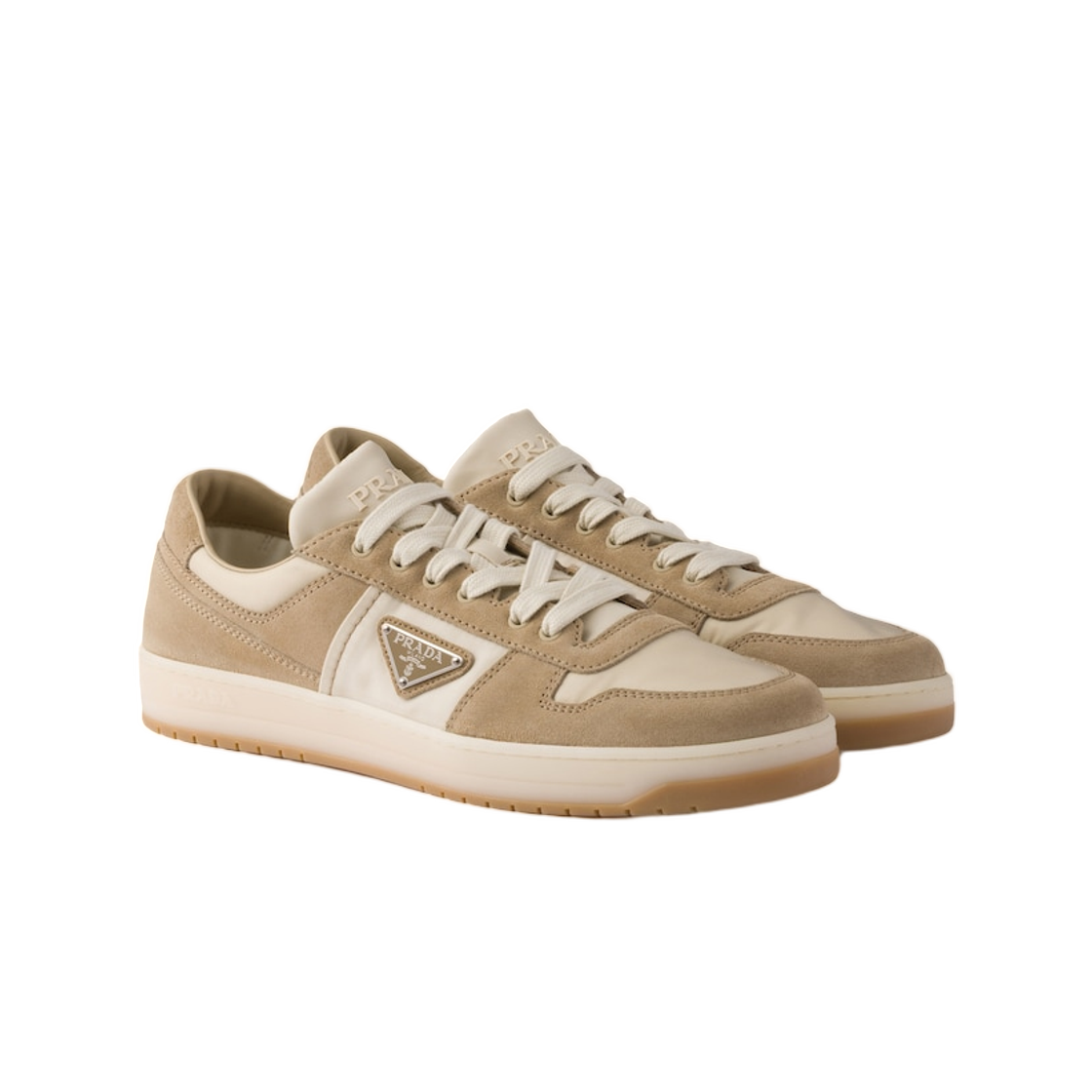 프라다 다운타운 리나일론 앤 스웨이드 스니커즈 데저트(Prada Downtown Re-Nylon and Suede Sneakers Desert) - 2