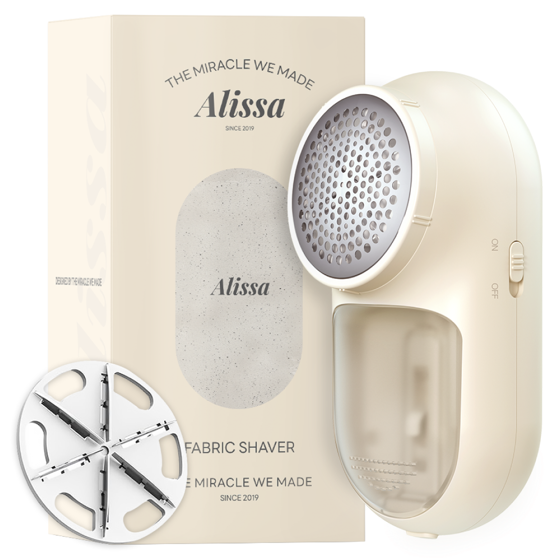 알리사 보풀 제거기 휴대용 세탁소용 충전식 만능 6중날 세탁소Pick(Alissa Portable Rechargeable 6-Blade Laundry Fabric Shaver)