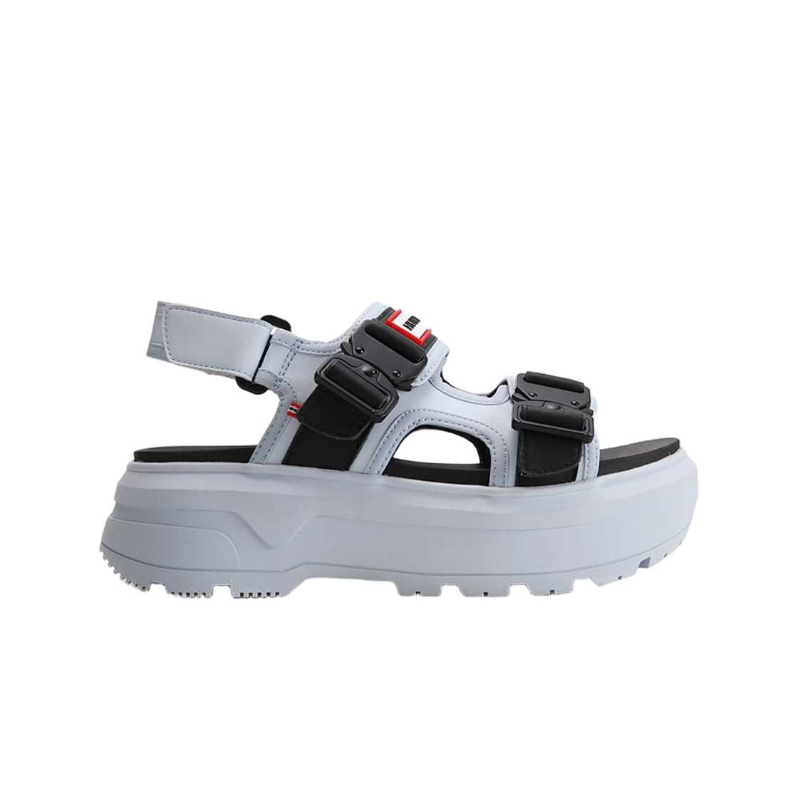 UFD3109LEA-FSL (W) Hunter City Rebel Neo Leather Buckle Sandal Festi Sky Black