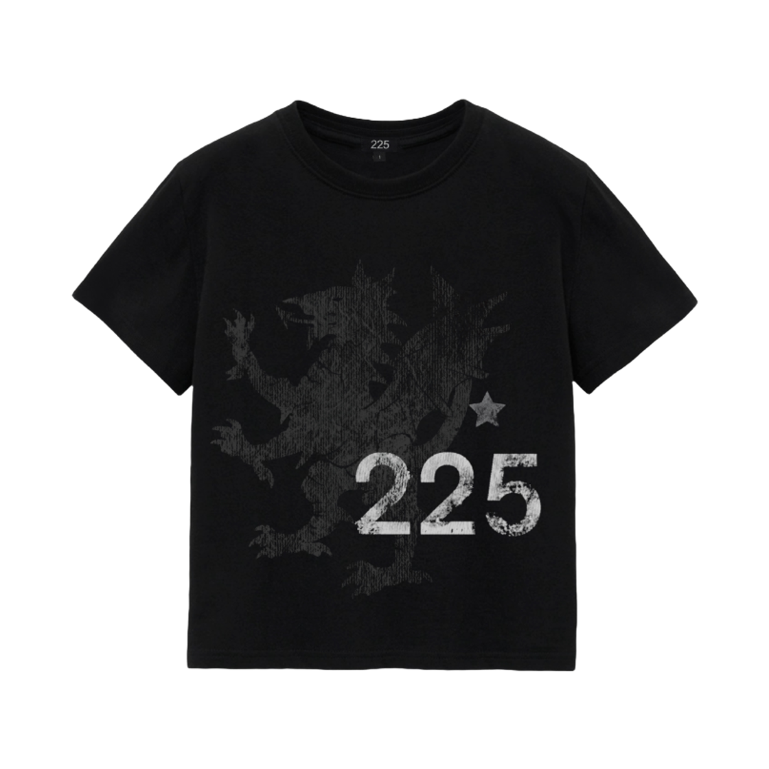 이이오 드래콘 크롭 티셔츠 블랙(225 Dragon Crop T-Shirt Black)
