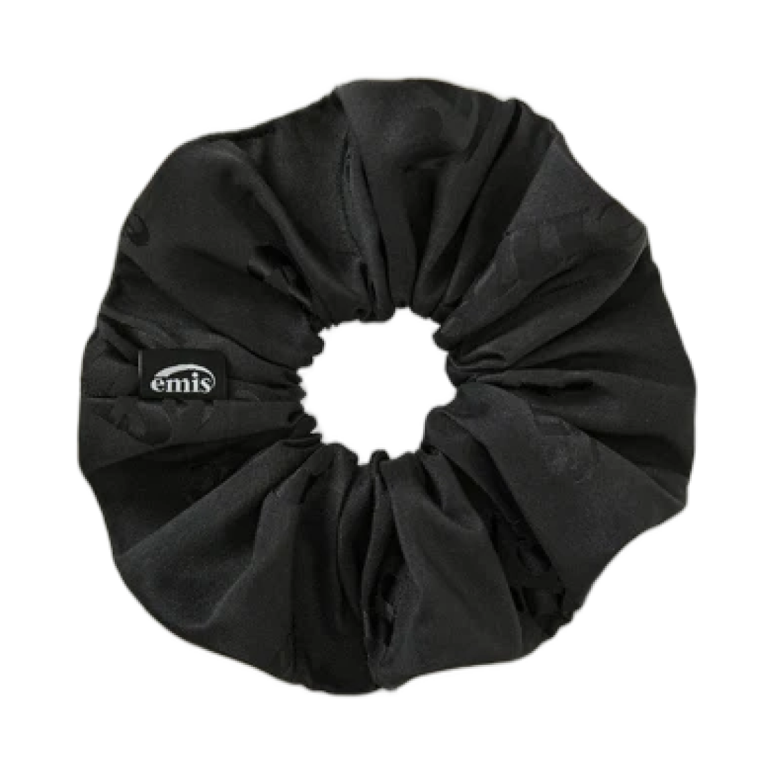 - Emis Logo Jacquard Scrunchie Black