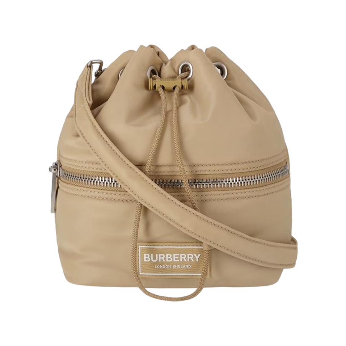 81044951 Burberry RYLE Nylon Bucket Bag Sand