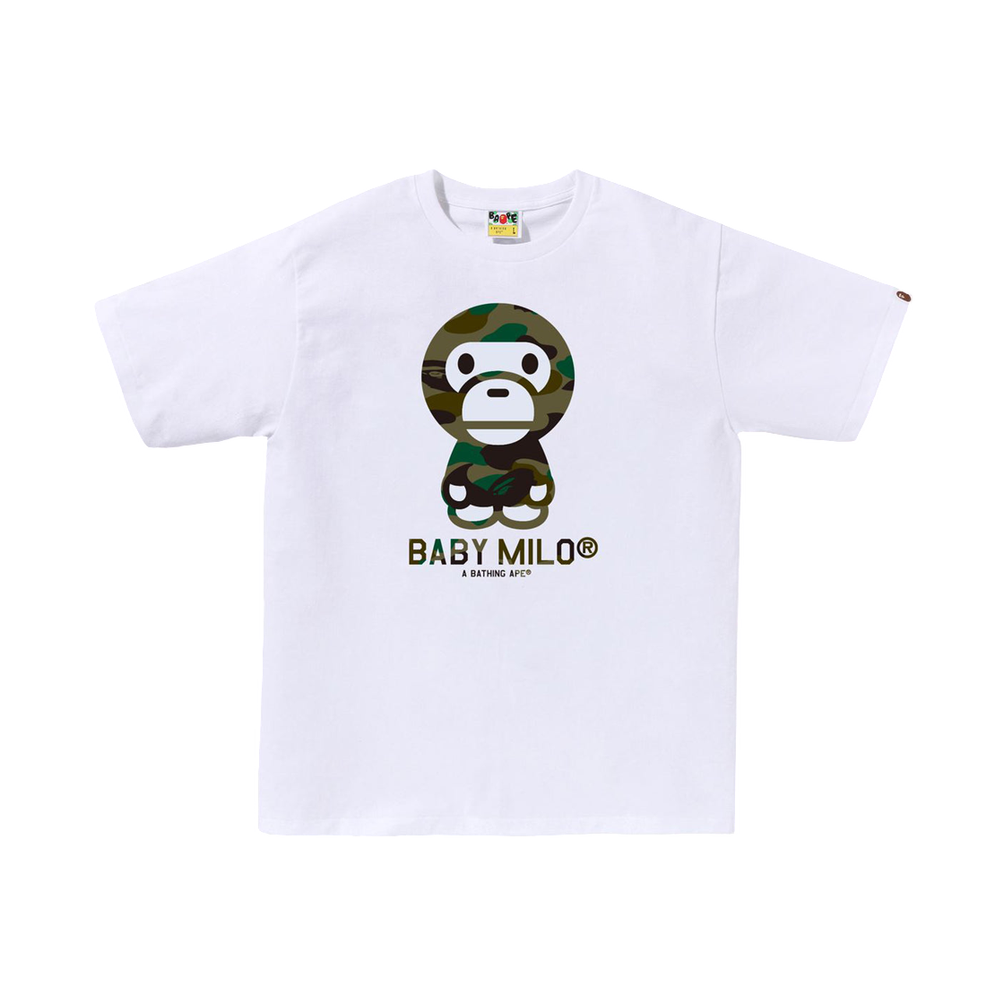 - BAPE 1st Camo Baby Milo T-Shirt White Green