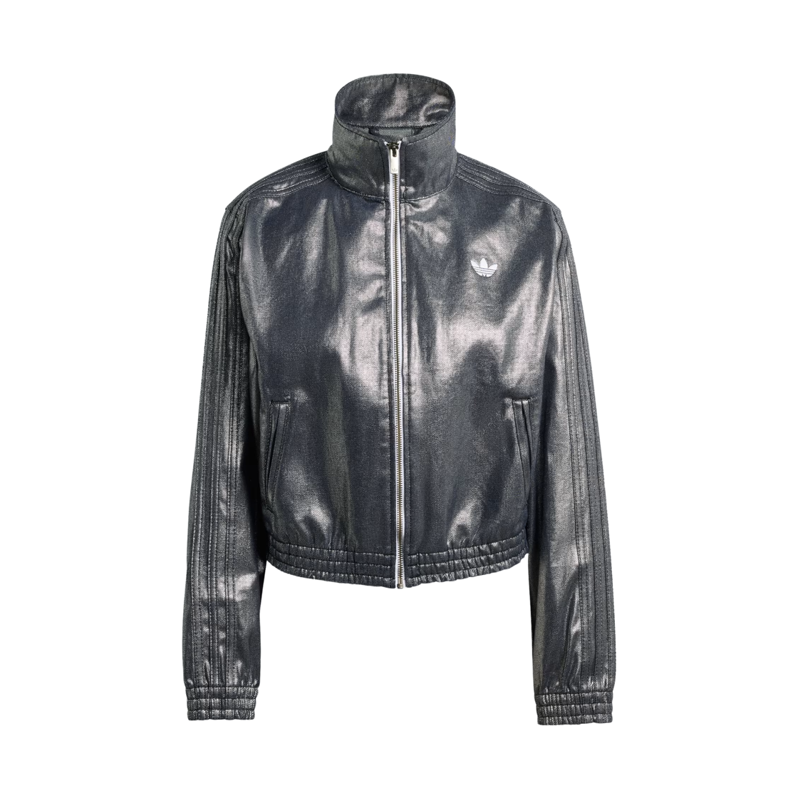 KD2910 (W) Adidas Originals Firebird Track Top Denim Silver Metallic - KR Sizing