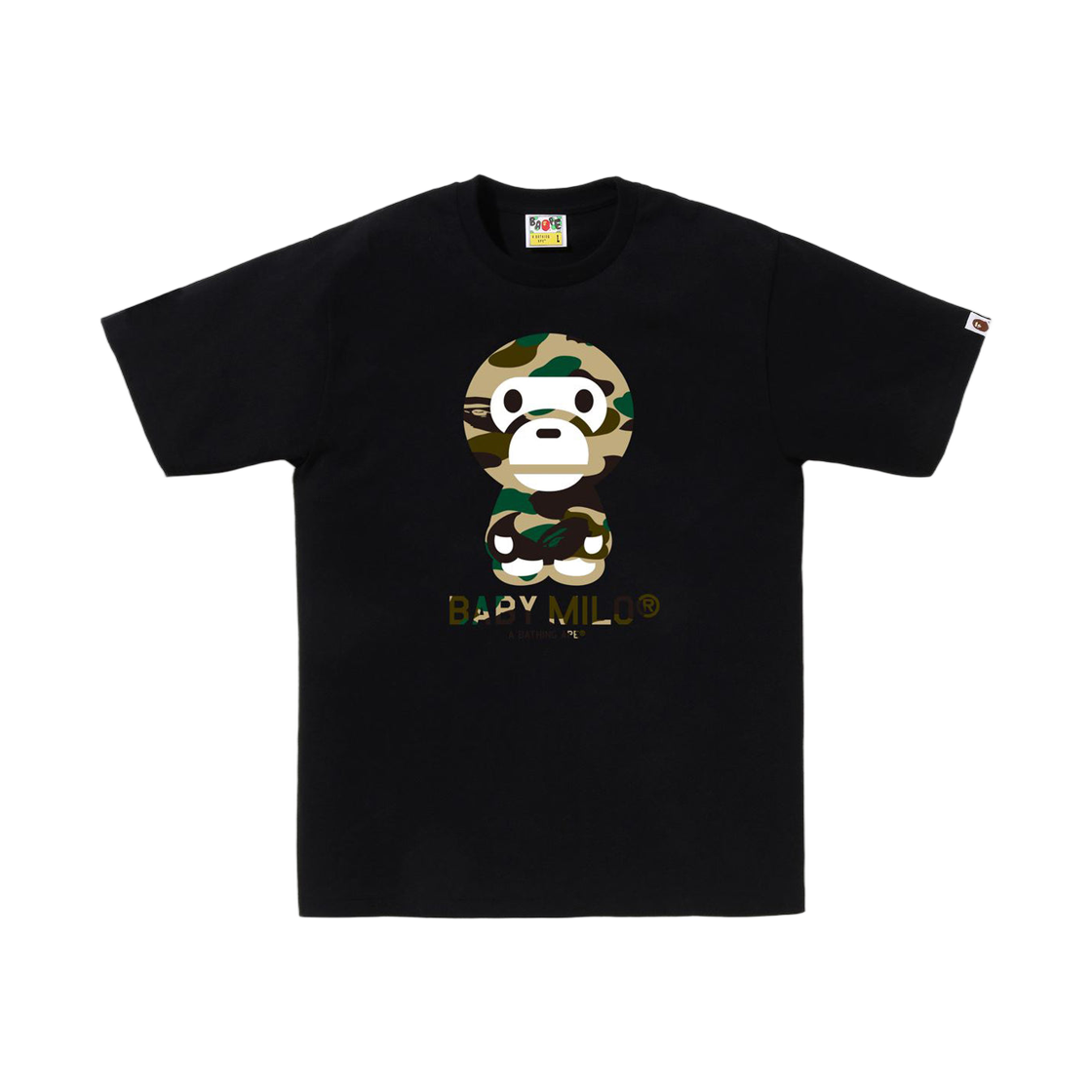- BAPE 1st Camo Baby Milo T-Shirt Black Yellow