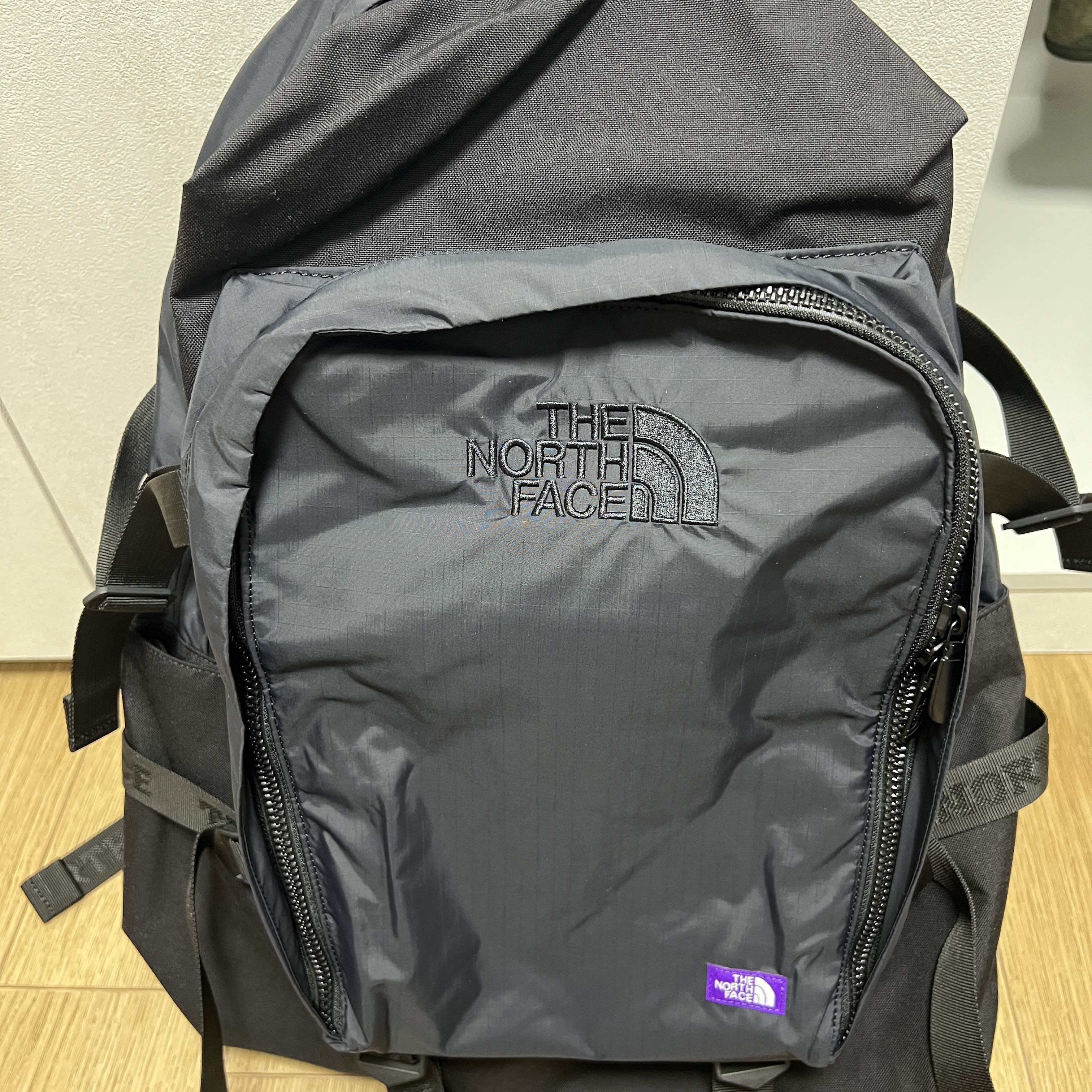 The North Face Purple Label Cordura Nylon Day Pack Black 착용 스타일